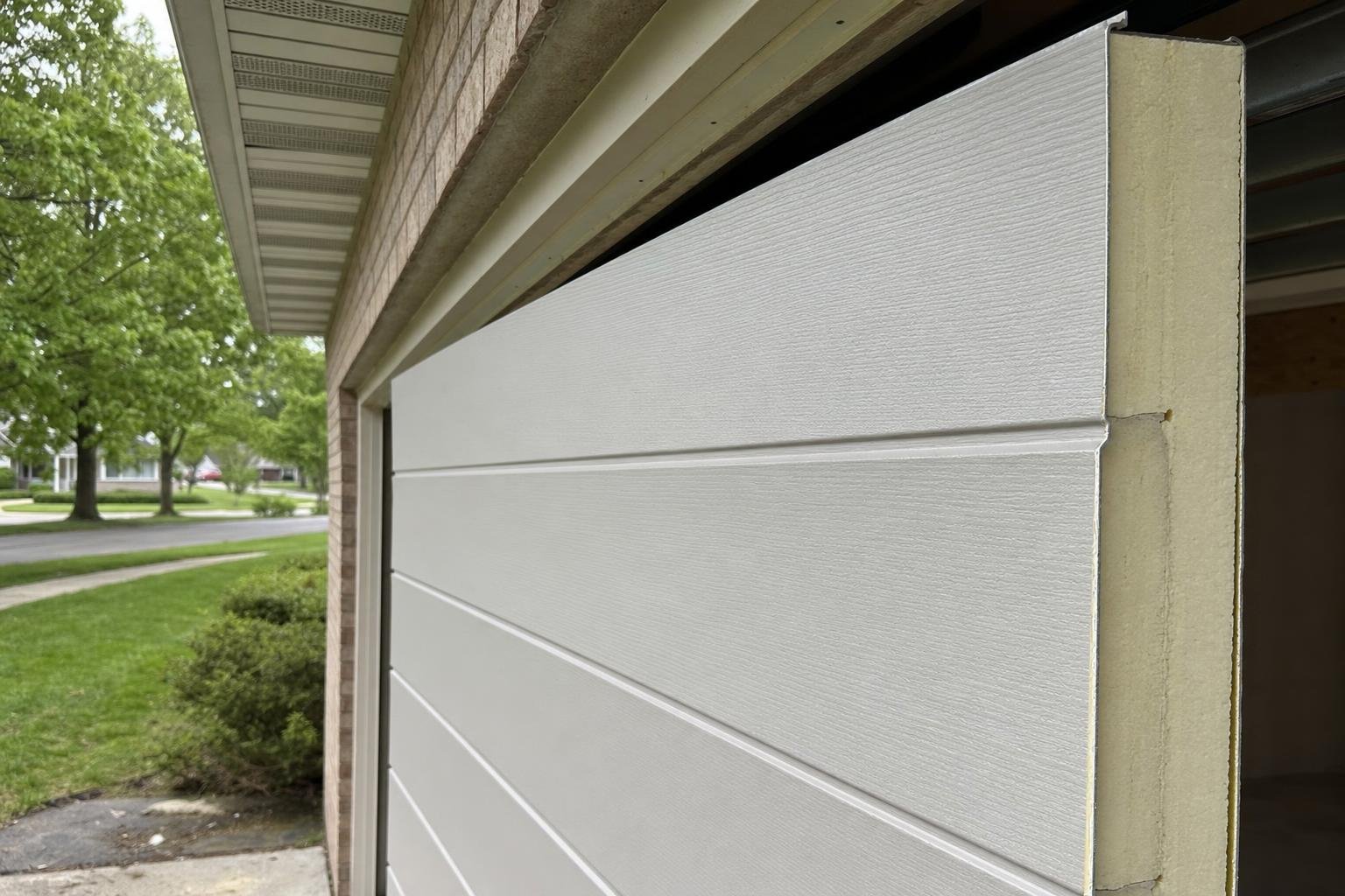 Illustrative image of garage door repair insurance work