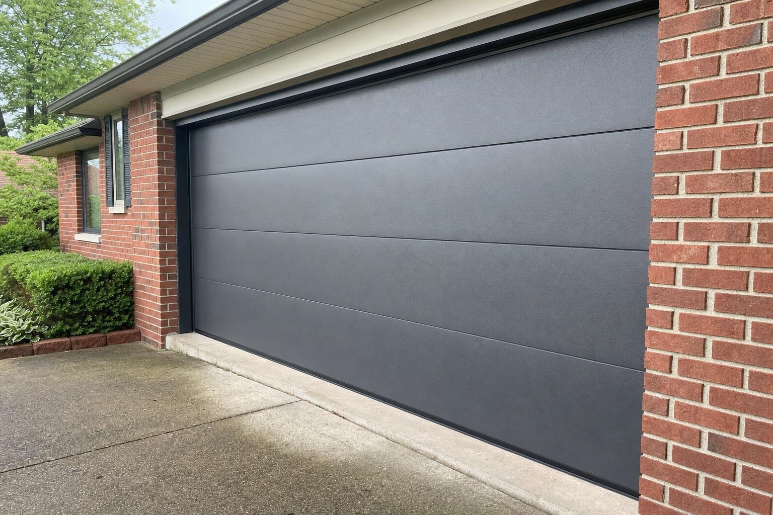 Illustration of garage door repair